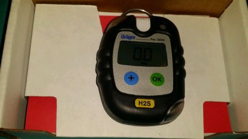 Drager pac 3500 single gas h2s detection personal monitor