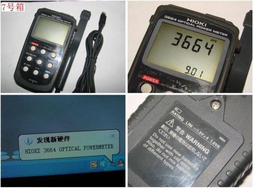 Used Test OK HIOKI 3664 OPTICAL POWER METER W/ 9742 OPTICAL Sensor