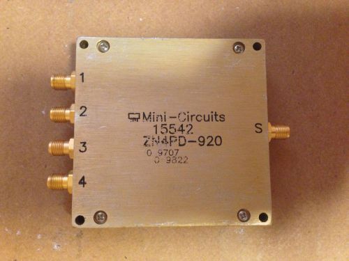 Mini-circuits 15542 zn4pd-920 4-way power splitter/combiner for sale