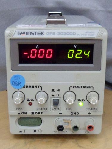 GW Instek GPS-3030DD DC Laboratory Power Supply