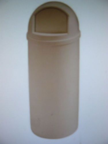 New rubbermaid 8160-88 (beige) 15 gallon marshal can container receptacle for sale