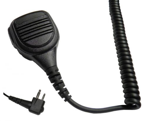 Water Resistant Speaker Microphone for Motorola 2 Pin Radios CP200 CP185 P110