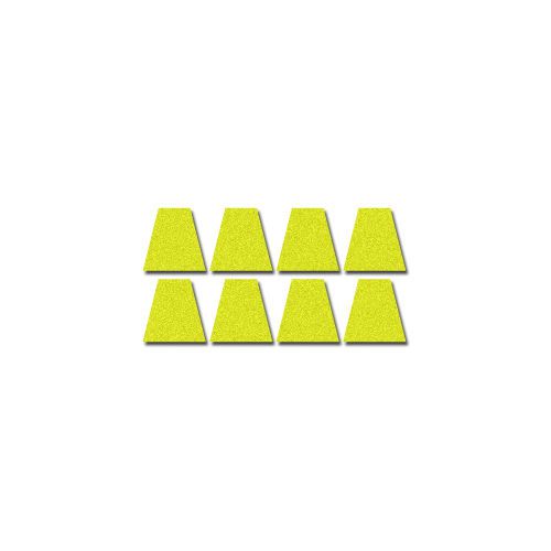 Firefighter helmet tets 8 pack  tetrahedrons fire helmet stickers - yellow for sale