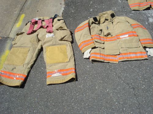 Set 38x28 pants jacket 40x34 firefighter turnout fire gear cairns........s61 for sale