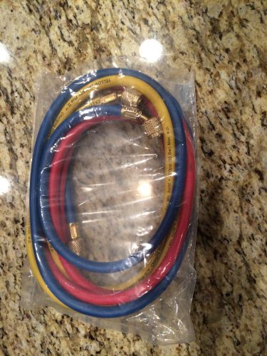 Yellow jacket plus ii™ 1/4&#034; charging hoses with double barrier protection for sale