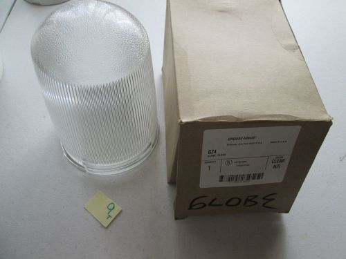 NEW IN BOX CROUSE HINDS GLASS GLOBE G24 CLEAR H/R (266-1)