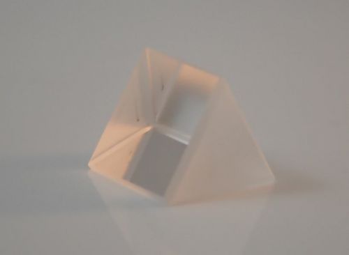 Equilateral glass prism 25 length x 25mm face size for sale