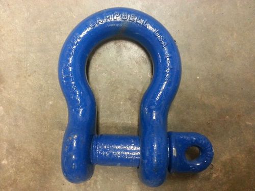 CAMPBELL WLL 9-1/2 TON, 1 1/8&#034; PIN SHACKLE / CLEVIS