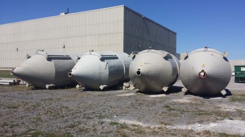 Lot of (4) cone bottom resin bins/tanks  w/ (4) systems for sale