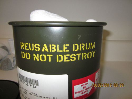 Lot 4 US army 1 Gal steel drums cans long term water airtight storage + Si dryer