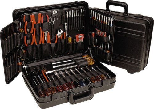 Xcelite tcmb100st black polyethylene tool case w/ tools for sale