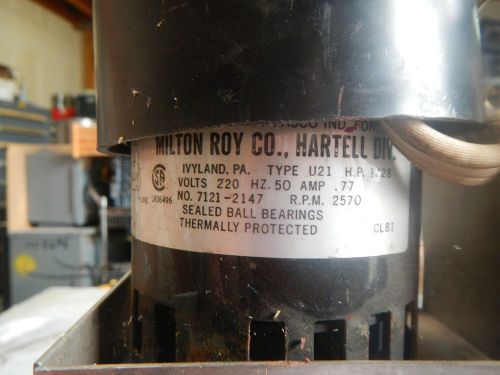 Fasco Industries - Hartell Milton Roy Co. 7121-2147 CL81 motor Type U21