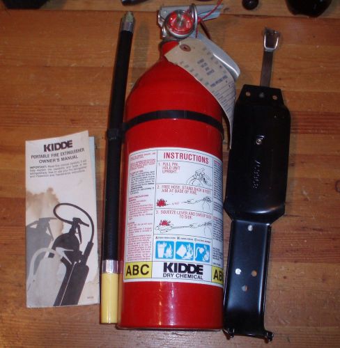 Kidde ReFillable Dry Chemical Fire Extinguisher ABC Rated Prepper Safety Charged