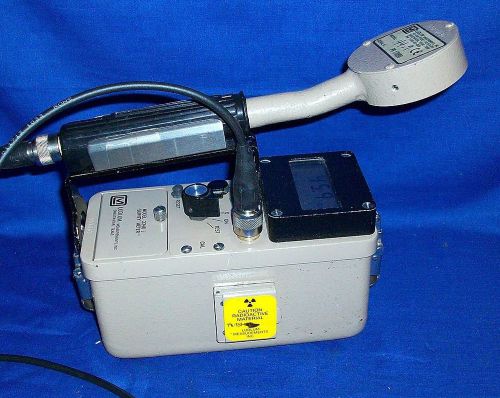 Ludlum 2240 I w/44-9 GM Pancake Probe Check Source Geiger Radiation Survey A/B/G