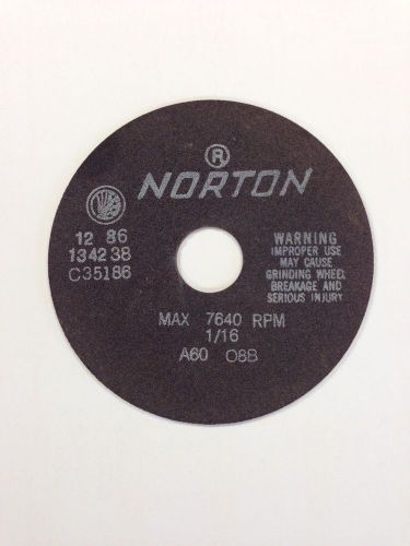 6X1/16X1-1/4 A60 O8B  Norton Non-Reinforced Cutoff Wheel, USA Made, NOS