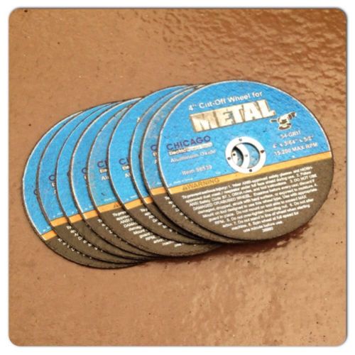 10 Piece 4 In. Thin Cut-Off Wheels For Metal