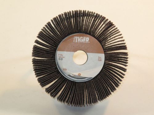 1 lot of 3 - Weiler 4&#034;x1&#034;x5/8&#034; 60 grit Tiger Coster Flap wheel pt# 53166 (#1308)