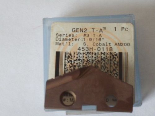 AMEC Gen 2 # 3 T-A 1-9/16 inch Spade Drill Insert  453H-0118 Mat&#039;l Cobalt AM200