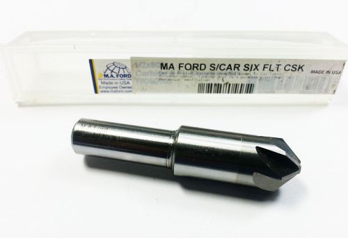 1/2&#034; ma ford carbide 6 flute 90 degree countersink (m 792) for sale