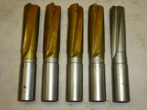 LOT of (5) REAMERS, 1477703-T51-883, CARBIDE TIPPED, Approx. 1-3/8&#034; DIAMETER