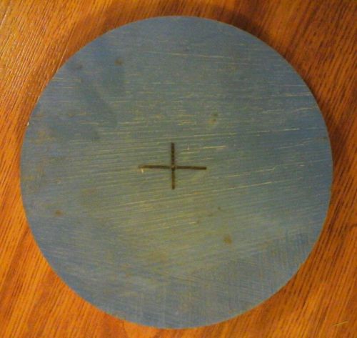 One Blue Nylon Disc 10 Inches Diameter x 1 1/8 Inch  Thick Pile Hammer Cushion