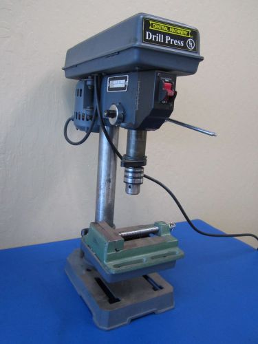 Central machinery 5 speed drill press model no. 813b 1/2 hp 120v 6 0hz 1 phase for sale