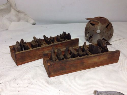 Shaper Head And Large Cutter Set - Uncleaned But Sharp And Nice