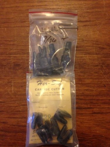 Her-saf Carbide Cutter Lot of (10) 688 11/16&#034; and 444 7/16?&#034;