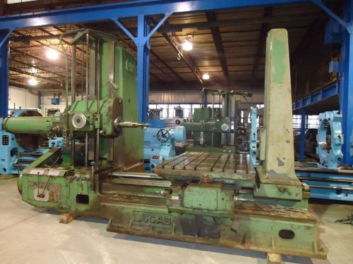 4&#034; lucas table type horizontal boring mill, 1954, 48&#034;x74&#034; table, tailstock for sale