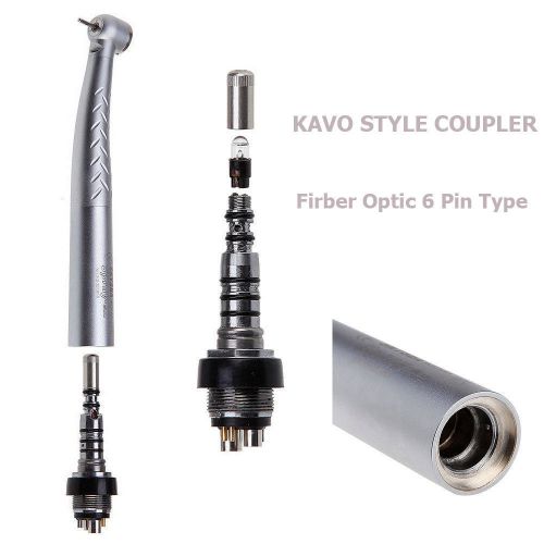 1x dental kavo type fiber optic high speed handpiece turbine with coupler swivel for sale