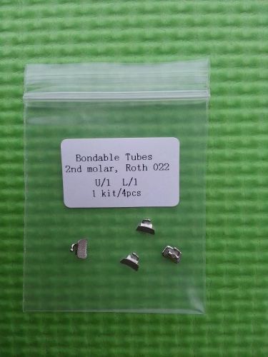 100 kits 4pc/kit non-convertible bondable roth 022 2nd molar buccal tubes for sale