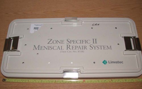 Linvatec Zone Specific II Meniscal Repair System instrument Tray only Free S&amp;H