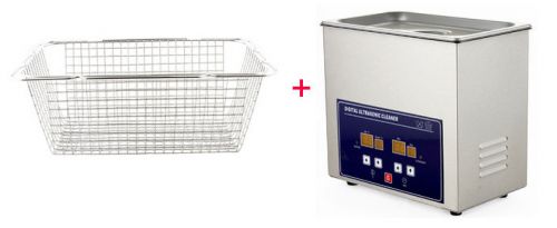 120W 3.2L Digital Ultrasonic Cleaner with Timer / Heater +Stainless steel basket