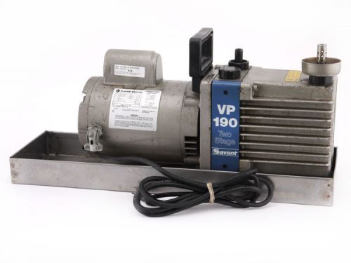 Savant vp-190 two/dual-stage rotary vane mechanical vacuum pump 1/2hp 5.8cfm for sale