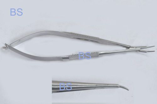 steel  Barraquer Needle Holder English model curved 11 mm long  Ophthalmic 1
