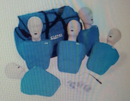 CPR Prompt® Manikin – 5-Pack, Adult/Child, Torso-Only, Blue, with Carrying Bag