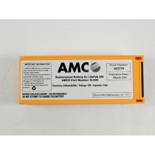 Replacement battery for the medtronic lifepak 500 (lp-500) aed for sale