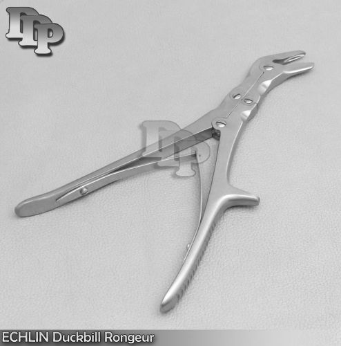 ECHLIN Duckbill Rongeur 9.00&#034; 22.9cm Double Action ANGLED SURGICAL INSTRUMENTS