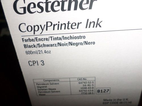 BRAND NEW GENUINE GESTETNER COPYPRINTER INK CPI 3 EDP CODE 817114