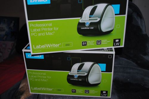 Dymo labelwriter 450 label thermal printer new in box print e-bay shipping label for sale