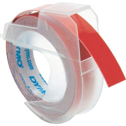 DYMO RED EMBOSSING TAPE 12mm X 3m - NEW