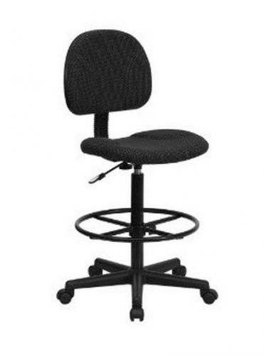 Office black patterned fabric multi-functional ergonomic drafting stool home spa for sale