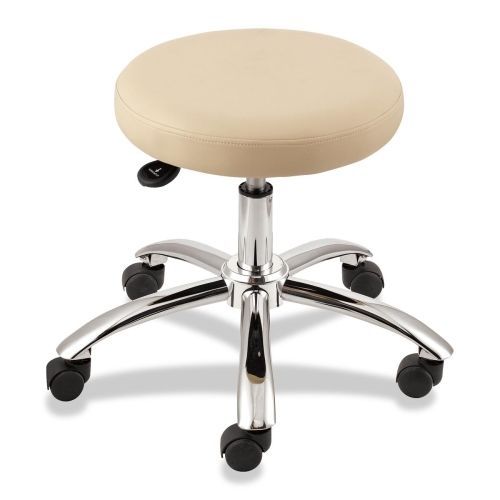 Lorell round stool - 250 lb load capacity - beige for sale