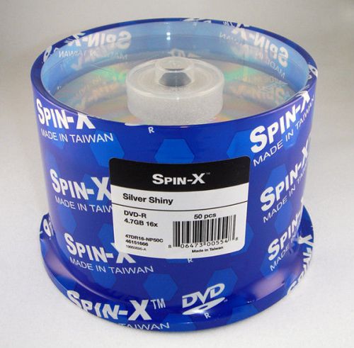 100 prodisc 16x dvd-r silver shiny thermal printable blank dvd media free ship for sale