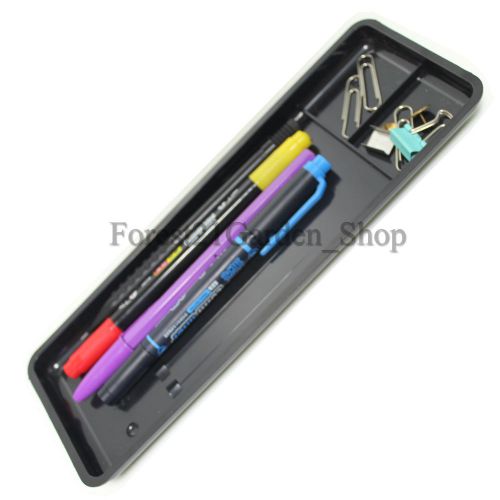 Maepyo Small Size Desk Pen, Pencil Tray - Black 1 Pcs