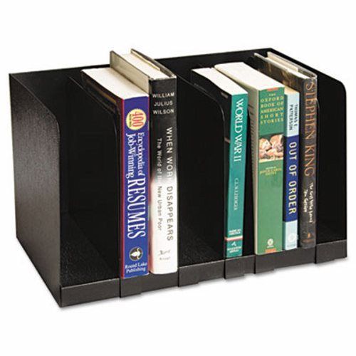 Buddy 6 Section Book Rack w/Dividers, Steel, 15 x 9 1/4 x 9 1/4, Black (BDY5704)