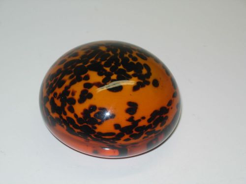 DESK TOY GLASS PAPER WEIGHT 3.5&#034;