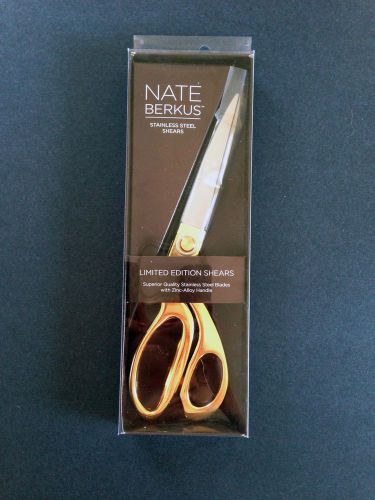 New Nate Berkus Target Gold Stainless Steel Shears Scissors Desk Limited Edition