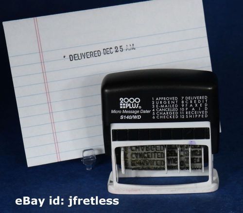 2000 PLUS Micro Message Center S140/WD Pre-Inked Self-Inking Rubber Stamp