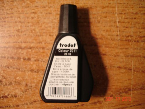 Trodat 7011 Waterbased Stamp Pad Ink Black 28 mm/1 oz
